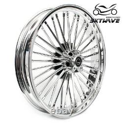 21 18 Front Rear Cast Wheels Dual Disc Fat Spokes for Dyna Wide Glide Softail