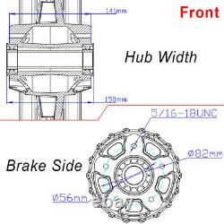 21/18 Front Rear Cast Wheels Set Single Disc Fat Spokes Touring Softail FLSTF