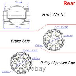 21/18 Front Rear Cast Wheels Set Single Disc Fat Spokes Touring Softail FLSTF