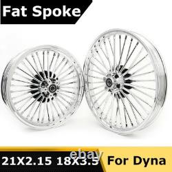 21+18 Front Rear Spoke Wheels For Harley Dyna Wide Glide FXDWG Street Bob FXDB