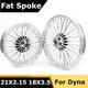 21+18 Front Rear Spoke Wheels For Harley Dyna Wide Glide FXDWG Street Bob FXDB