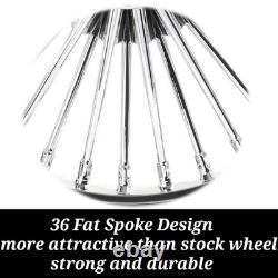 21+18 Front Rear Spoke Wheels For Harley Dyna Wide Glide FXDWG Street Bob FXDB