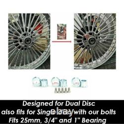 21+18 Front Rear Spoke Wheels For Harley Dyna Wide Glide FXDWG Street Bob FXDB
