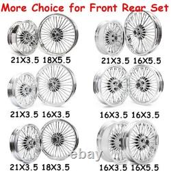 21+18 Front Rear Spoke Wheels For Harley Dyna Wide Glide FXDWG Street Bob FXDB