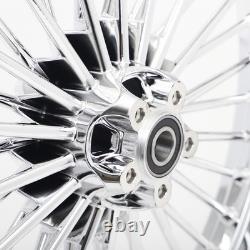 21+18 Front Rear Spoke Wheels For Harley Dyna Wide Glide FXDWG Street Bob FXDB