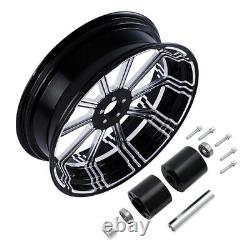 21 Front 18'' Rear Wheel Rim Disc Hub Belt Pulley Fit For Harley Touring 08-22