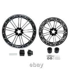 21'' Front & 18'' Rear Wheel Rim Single Disc Hub Fit For Harley Touring 08-22 21