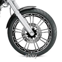 21'' Front 18'' Rear Wheel Rim Wheel Hub Pulley Fit For Harley Road King 08-22