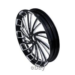 21 Front 18'' Rear Wheel Rim with Hub Fit For Harley Touring Street Glide 2008-Up