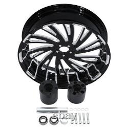 21 Front 18'' Rear Wheel Rim with Hub Fit For Harley Touring Street Glide 2008-Up