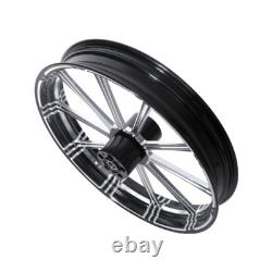21 Front & 18 Rear Wheel Rims Dual Disc Hub Belt Pulley Fit For Touring 97-08