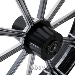 21 Front & 18 Rear Wheel Rims Dual Disc Hub Belt Pulley Fit For Touring 97-08