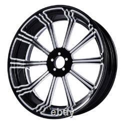 21 Front & 18 Rear Wheel Rims Dual Disc Hub Belt Pulley Fit For Touring 97-08