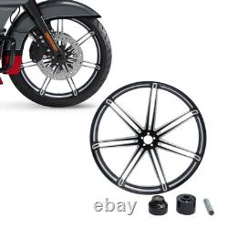 21 Front & Rear Wheel Rim Single Disc Hubs Fit For Harley Touring 2009-2023