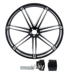 21 Front & Rear Wheel Rim Single Disc Hubs Fit For Harley Touring 2009-2023