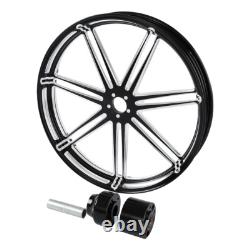 21 Front & Rear Wheel Rim Single Disc Hubs Fit For Harley Touring 2009-2023