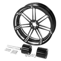 21 Front & Rear Wheel Rim Single Disc Hubs Fit For Harley Touring 2009-2023