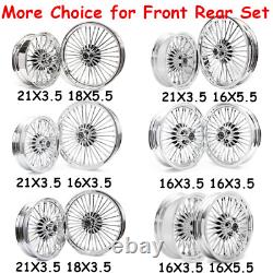 21x3.5 18x3.5 Fat Spoke Wheels Rim For Harley Softail Heritage Classic Custom