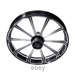 23'' Front 18 Rear Wheel Rim Dual Disc Hub Fit For Harley Street Glide 08-23