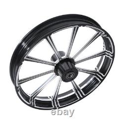 23'' Front 18 Rear Wheel Rim Dual Disc Hub Fit For Harley Street Glide 08-23