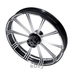 23'' Front 18 Rear Wheel Rim Dual Disc Hub Fit For Harley Street Glide 08-23