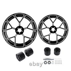 23 Front 18 Rear Wheel Rim Dual Disc Hub Fit For Harley Street Glide 09-23 23
