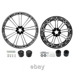 23'' Front 18'' Rear Wheel Rim Dual Hub & Pulley Fit For Harley Touring 08-22 21