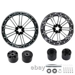 23'' Front &18'' Rear Wheel Rim Dual Hubs Fit For Harley Touring Glide 2008-2022