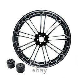 23'' Front &18'' Rear Wheel Rim Dual Hubs Fit For Harley Touring Glide 2008-2022