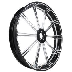 23 Front 18'' Rear Wheel Rim Hub & Belt Pulley Fit For Harley Road Glide 09-23