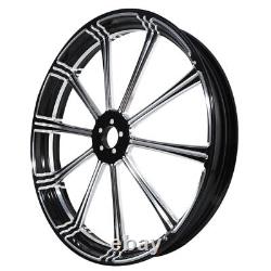 23 Front 18'' Rear Wheel Rim Hub & Belt Pulley Fit For Harley Road Glide 09-23