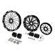 23 Front & 18 Rear Wheel Rim Hub Belt Pulley Fit For Harley Street Glide 09-23