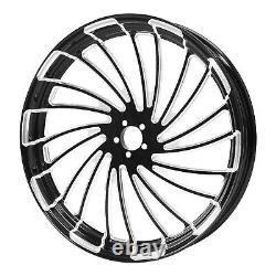 23 Front & 18 Rear Wheel Rim Hub Belt Pulley Fit For Harley Street Glide 09-23
