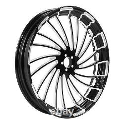 23 Front & 18 Rear Wheel Rim Hub Belt Pulley Fit For Harley Street Glide 09-23