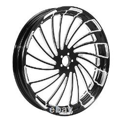 23 Front & 18 Rear Wheel Rim Hub Belt Pulley Fit For Harley Street Glide 09-23