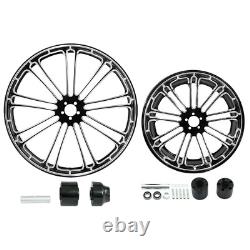 23'' Front 18'' Rear Wheel Rim Single Disc Hub Fit For Harley Electra Glide 08+