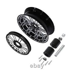 23'' Front 18'' Rear Wheel Rim Single Hub&Pulley Fit For Harley Road Glide 08-22