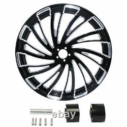 23 Front 18'' Rear Wheels Rim with Disc Hub Fit For Harley Road King Glide 08-23
