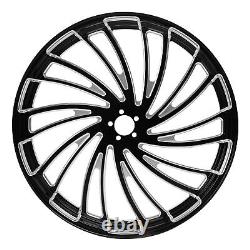 23'' Front Wheel 18'' Rear Wheel Hub Pulley For Harley Electra Glide 2009-Up ABS