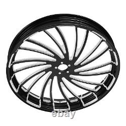 23'' Front Wheel 18'' Rear Wheel Hub Pulley For Harley Electra Glide 2009-Up ABS