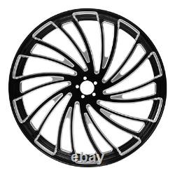 23'' Front Wheel Dual Disc 18'' Rear Wheel Hub Pulley For Harley Touring 2009-Up