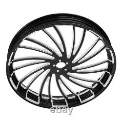 23'' Front Wheel Dual Disc 18'' Rear Wheel Hub Pulley For Harley Touring 2009-Up