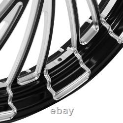 23'' Front Wheel Dual Disc 18'' Rear Wheel Hub Pulley For Harley Touring 2009-Up