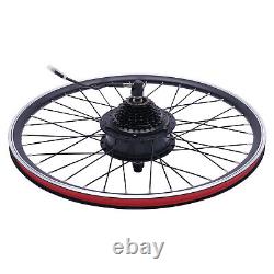 24in Electric Bicycle Front/Rear Wheel Kit 36V 500W Conversion E Bike Motor Hub