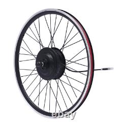 24in Electric Bicycle Front/Rear Wheel Kit 36V 500W Conversion E Bike Motor Hub