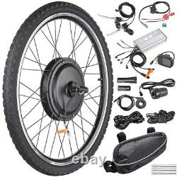 26 1000W Electric Bicycle Conversion Kit Front Rear Wheel E-Bike Cycling with LCD