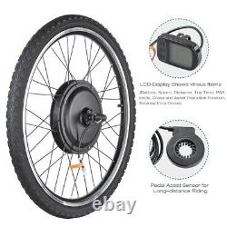 26 1000W Electric Bicycle Conversion Kit Front Rear Wheel E-Bike Cycling with LCD