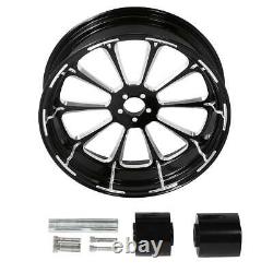 26'' Front 18Rear Wheel Rim &Single Disc Wheel Hub Fit For Harley Touring 08-23