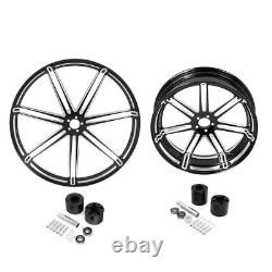 26'' Front 18'' Rear Wheel Rim Dual Hub Fit For Harley Touring Non ABS 2008-2022