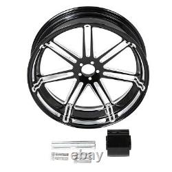 26'' Front 18'' Rear Wheel Rim Dual Hub Fit For Harley Touring Non ABS 2008-2022